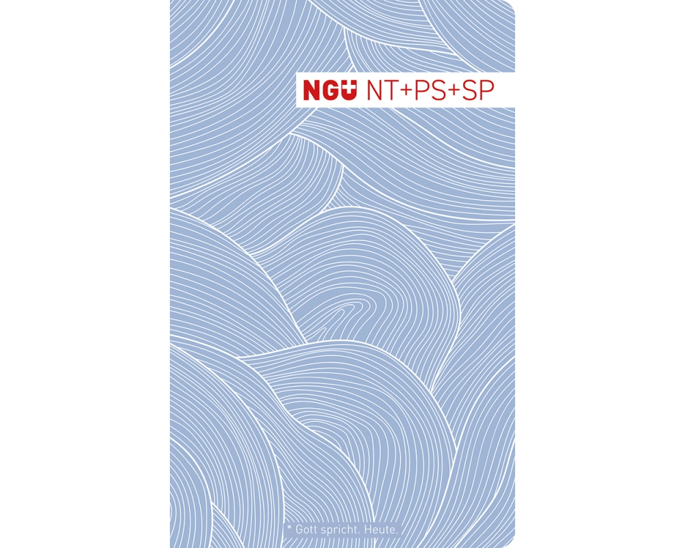 Neues Testament mit Psalmen und Sprüchen Design-Edition blau