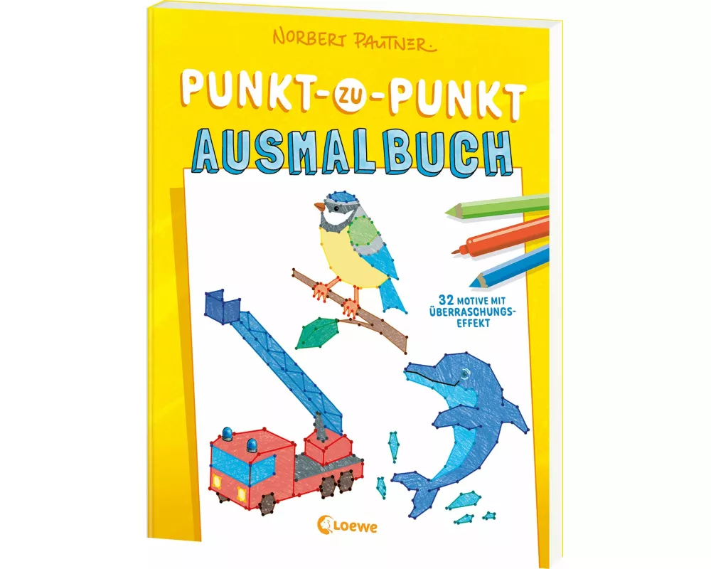 Punkt-zu-Punkt-Ausmalbuch (gelb)