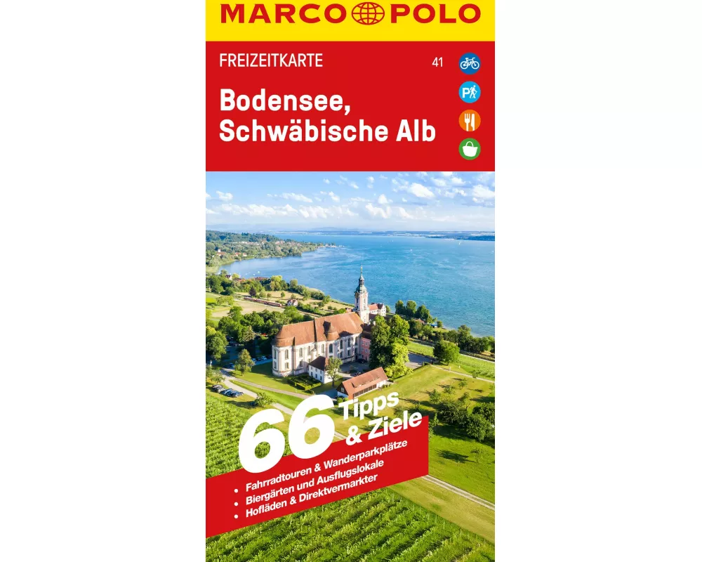 MARCO POLO Freizeitkarte 41 Bodensee, Schwäbische Alb 1:100.000