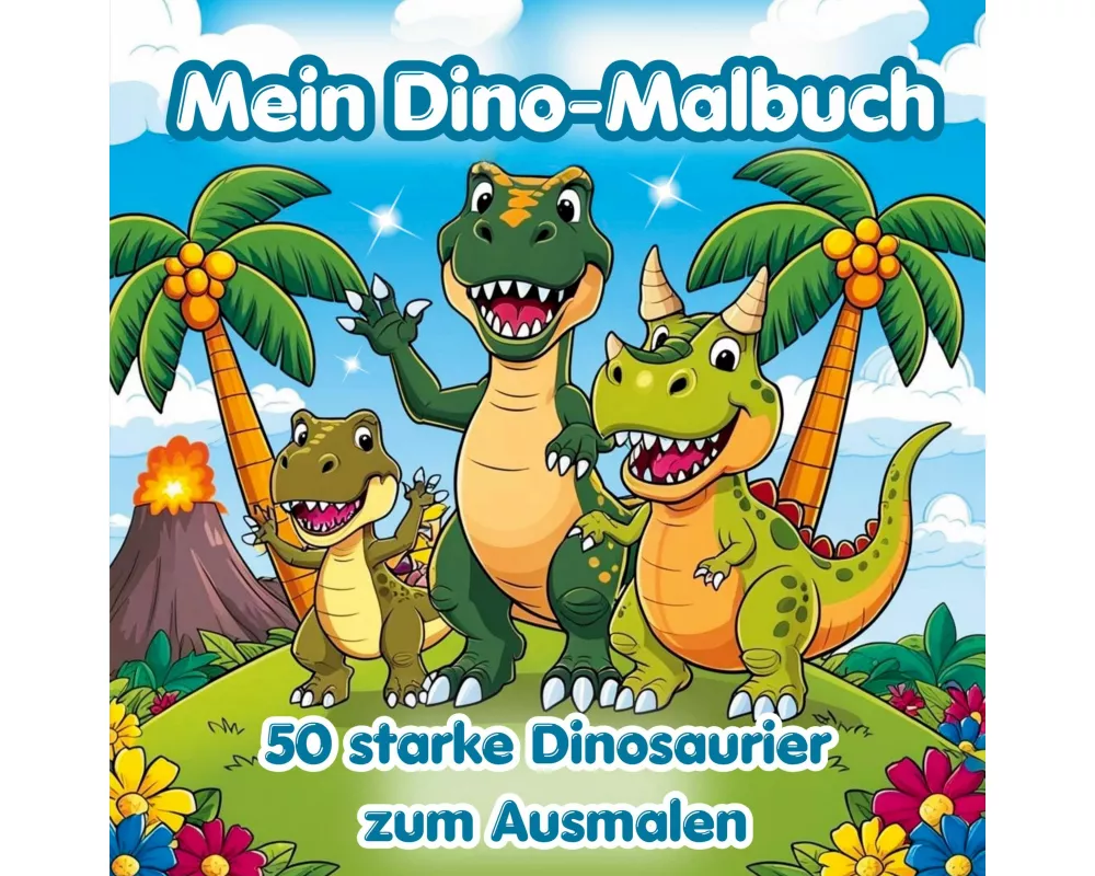 Mein Dino-Malbuch - 50 starke Dinosaurier zum Ausmalen