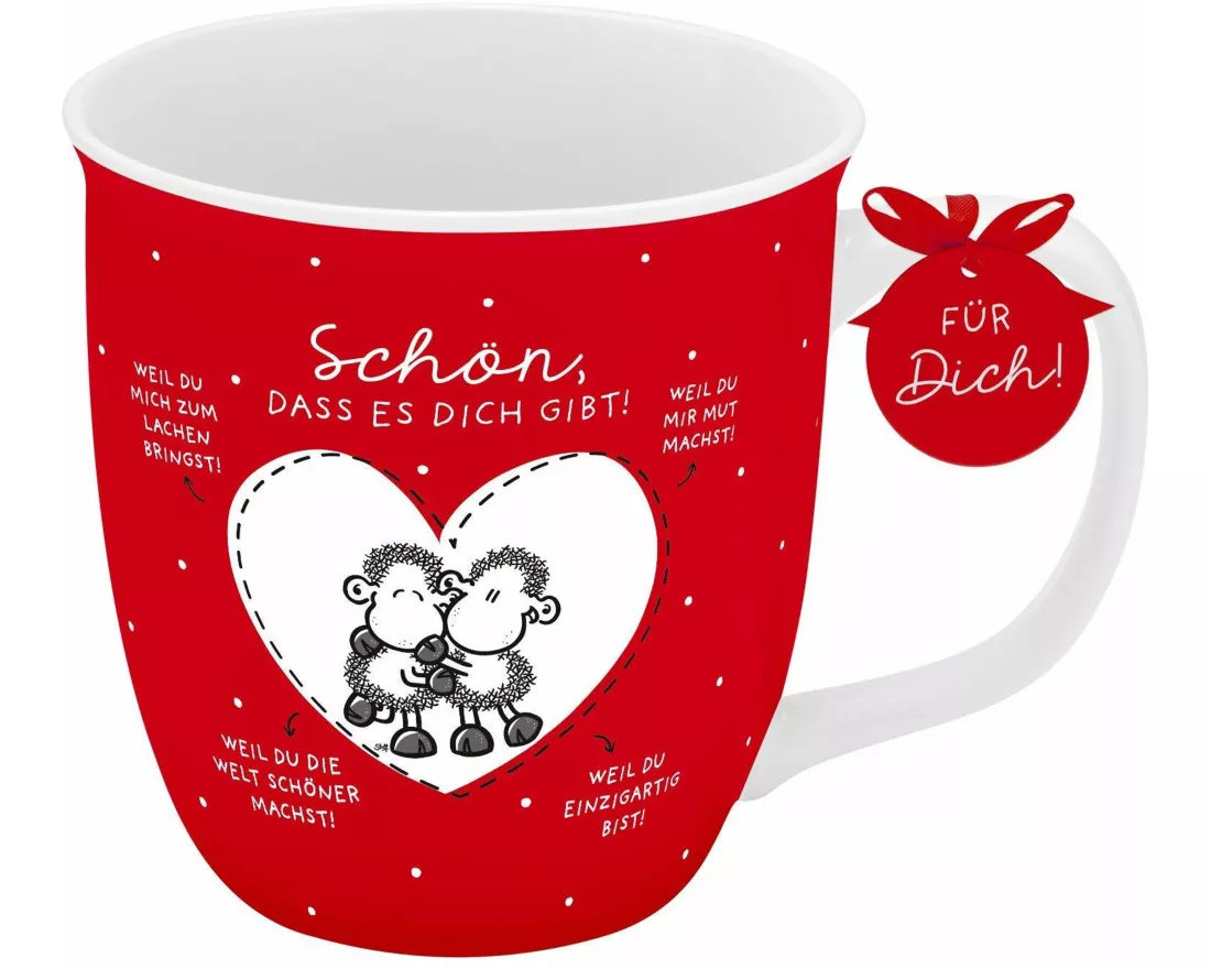 Tasse klein "Schön, dass es dich gibt! Weil du........!"