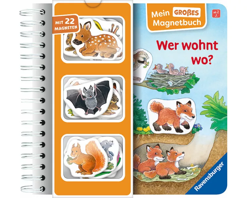 Mein großes Magnetbuch - Wer wohnt wo?