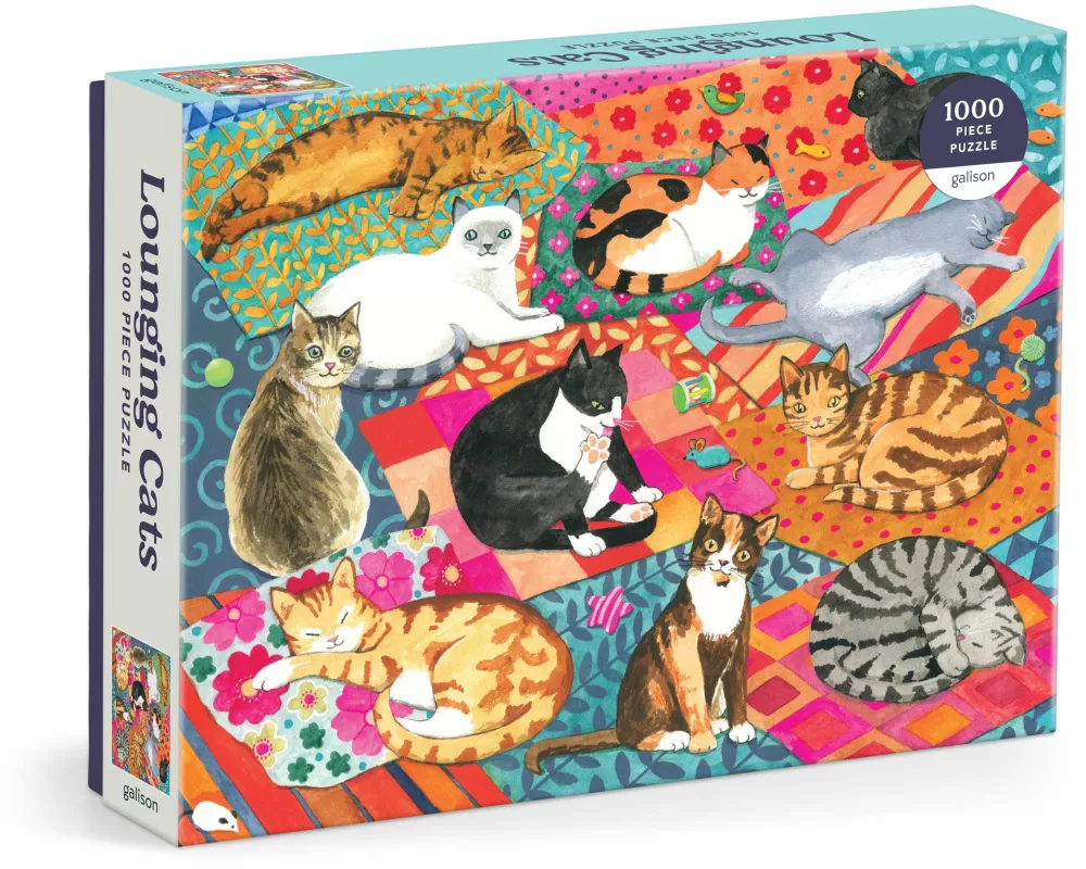 Lounging Cats 1000 Piece Puzzle