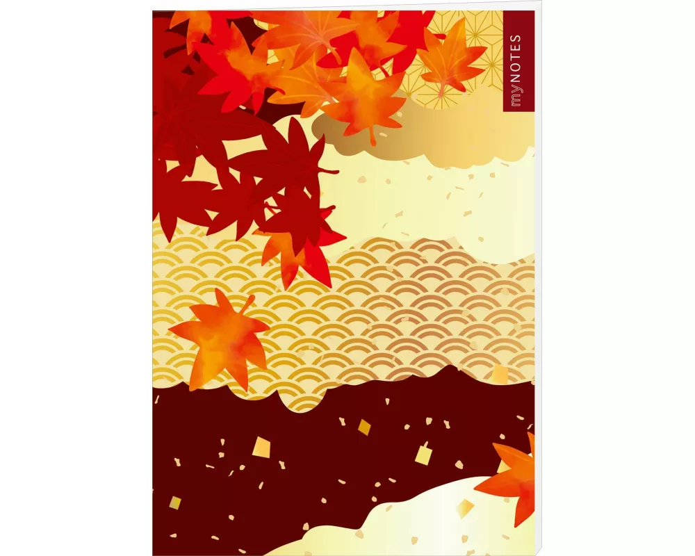 myNOTES Papeterie: Notizheft Blätterregen