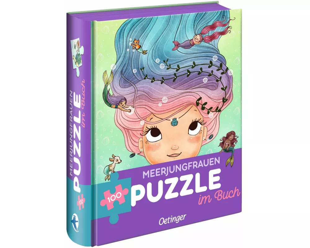 Meerjungfrauen. Puzzle im Buch. 100 Teile