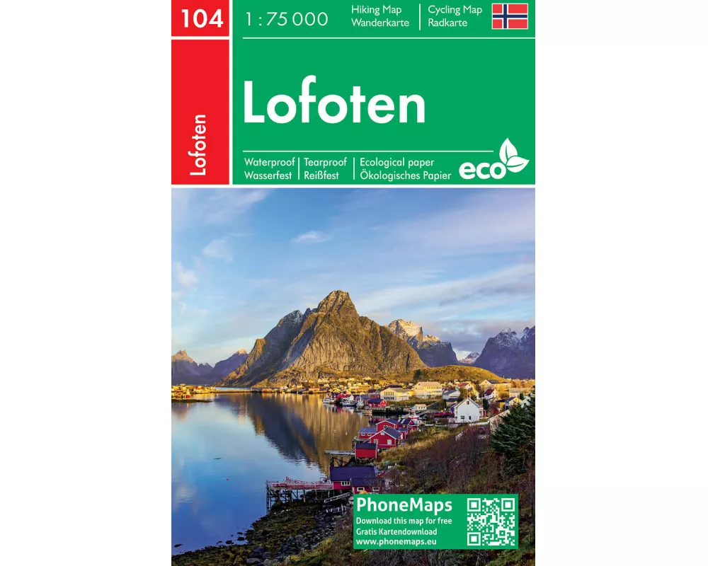 Lofoten, Wander - Radkarte 1 : 75 000