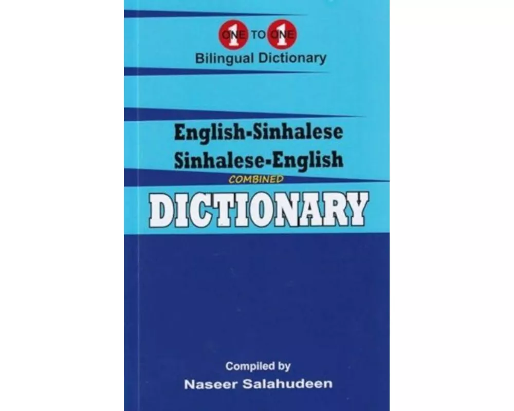 English-Sinhalese & Sinhalese-English One-to-One Dictionary