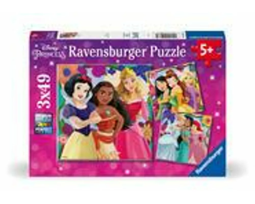 Kinderpuzzle 3x49 Teile - Disney Prinzessinnen - Girl Power!