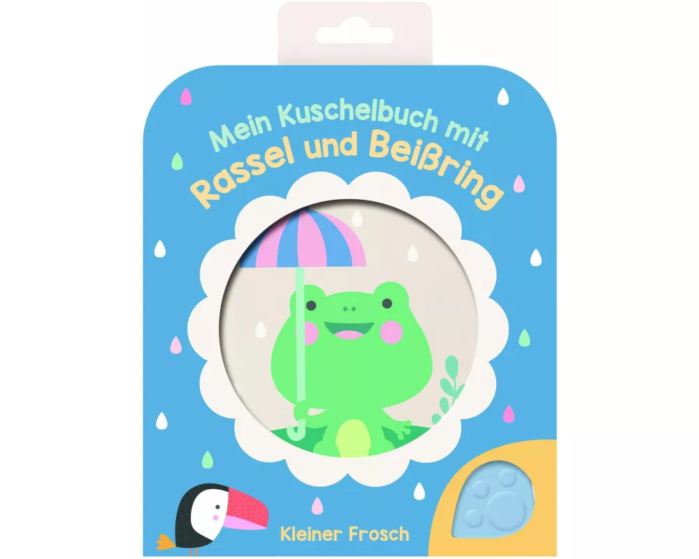 Mein Kuschelbuch mit Rassel und Beißring - Kleiner Frosch