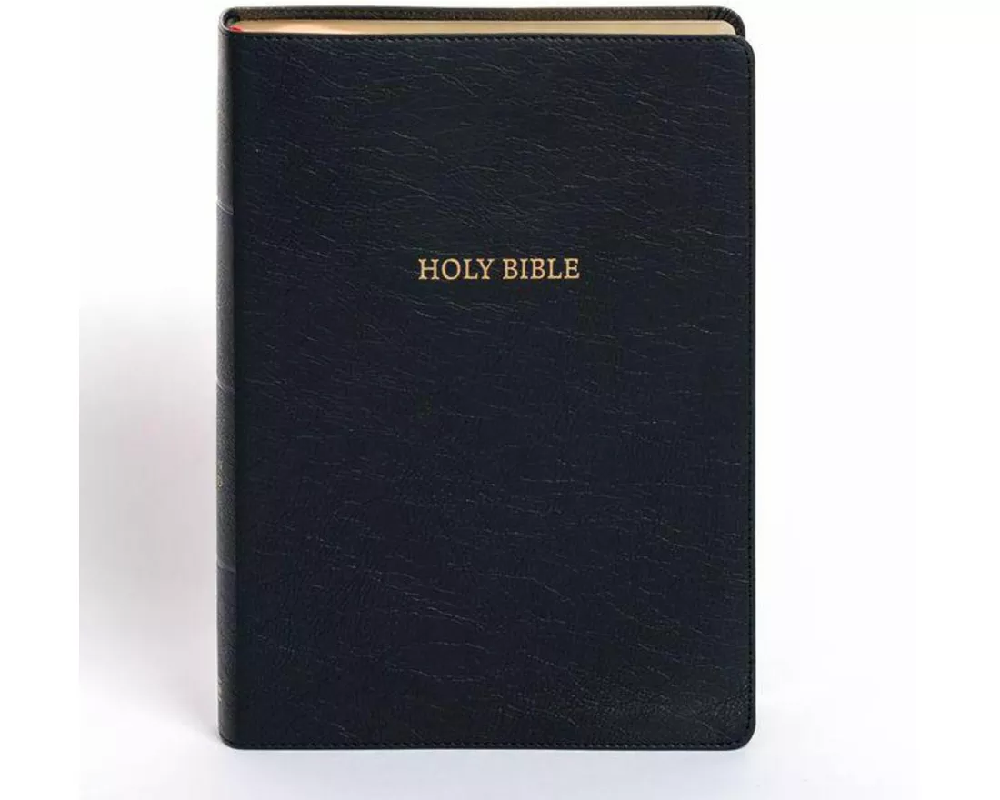 NASB Super Giant Print Reference Bible, Black Leathertouch