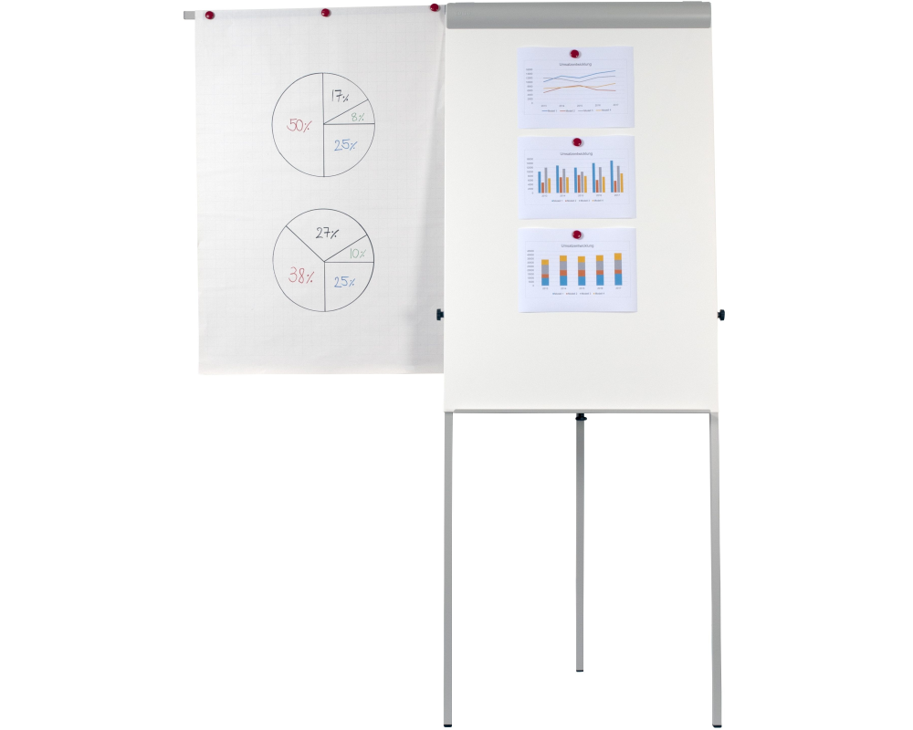 DUFCO Flipchart Standard 74x100cm 399.1 Ablage grau