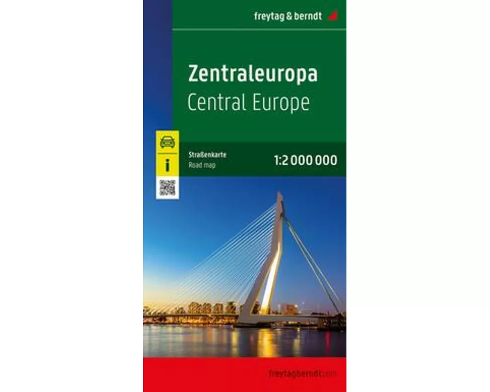 Zentraleuropa, Straßenkarte 1:2.000.000, freytag & berndt