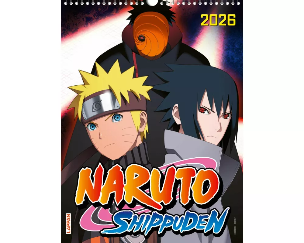 Naruto Shippuden Posterkalender 2026