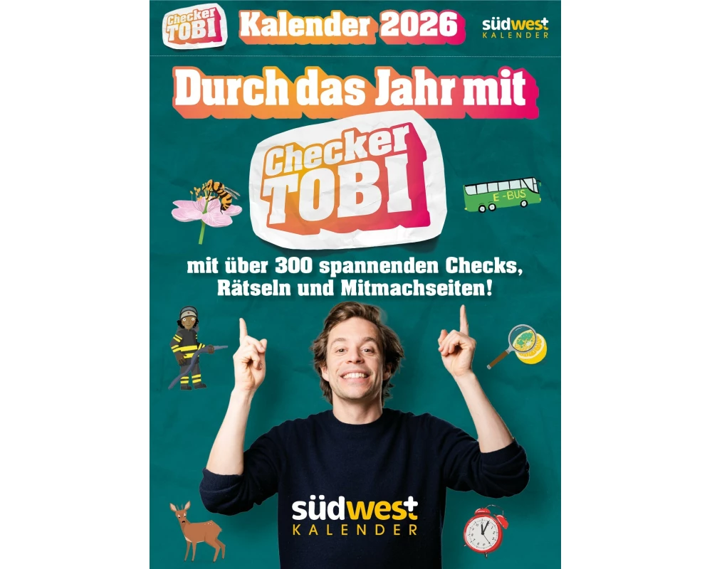 Checker Tobi 2026: Tagesabreißkalender mit über 300 spannenden Checks zum Aufstellen oder Aufhängen