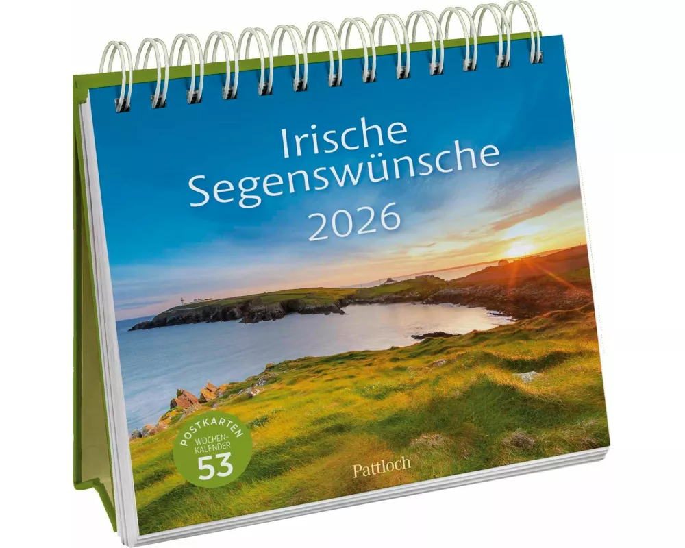 Postkartenkalender 2026: Irische Segenswünsche