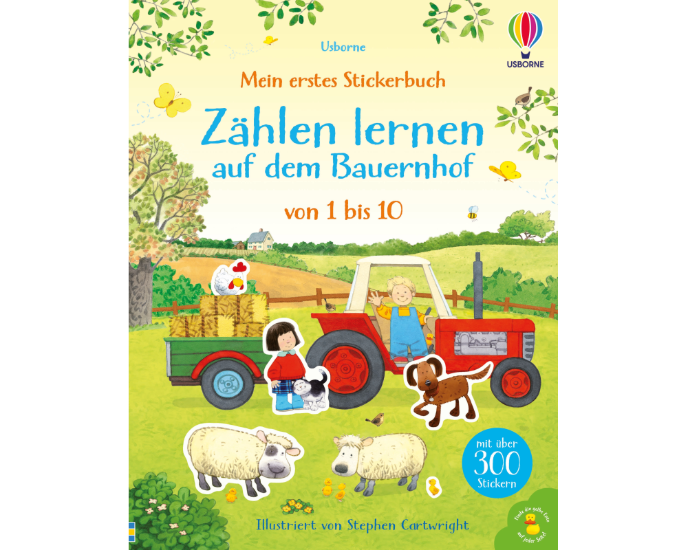 Mein erstes Stickerbuch: Zählen lernen auf dem Bauernhof