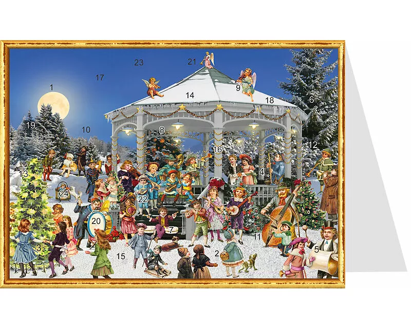 Postkarten-Adventskalender "Am Pavillon"
