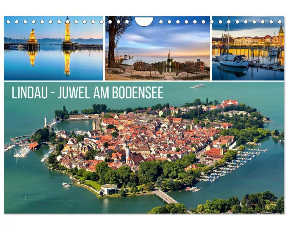 Lindau - Juwel am Bodensee (Wandkalender 2025 DIN A4 quer), CALVENDO Monatskalender