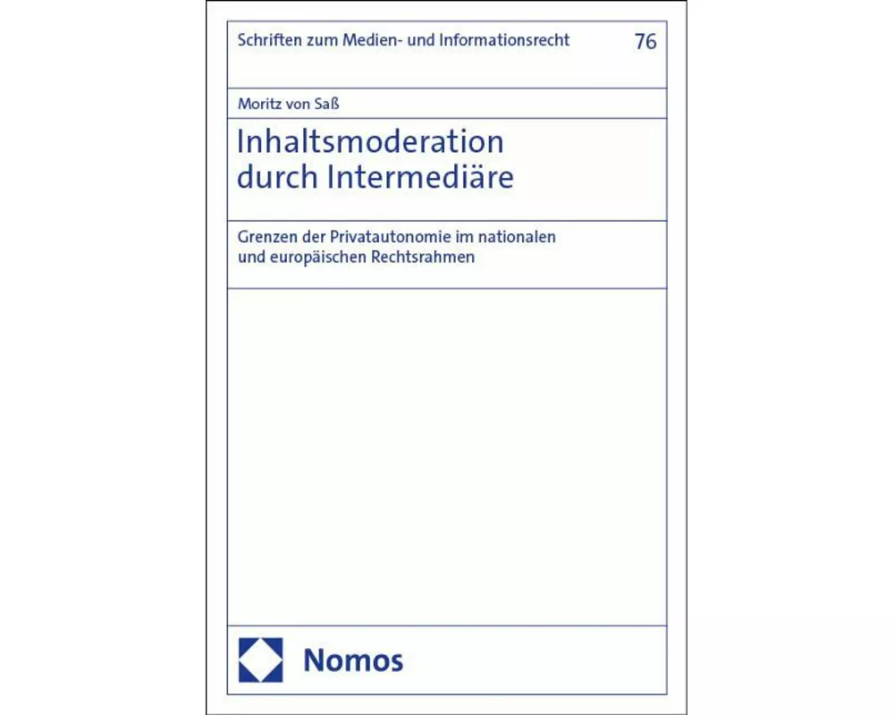 Inhaltsmoderation durch Intermediäre