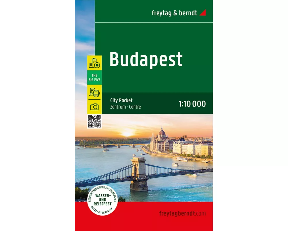 Budapest, Stadtplan 1:10.000, freytag & berndt
