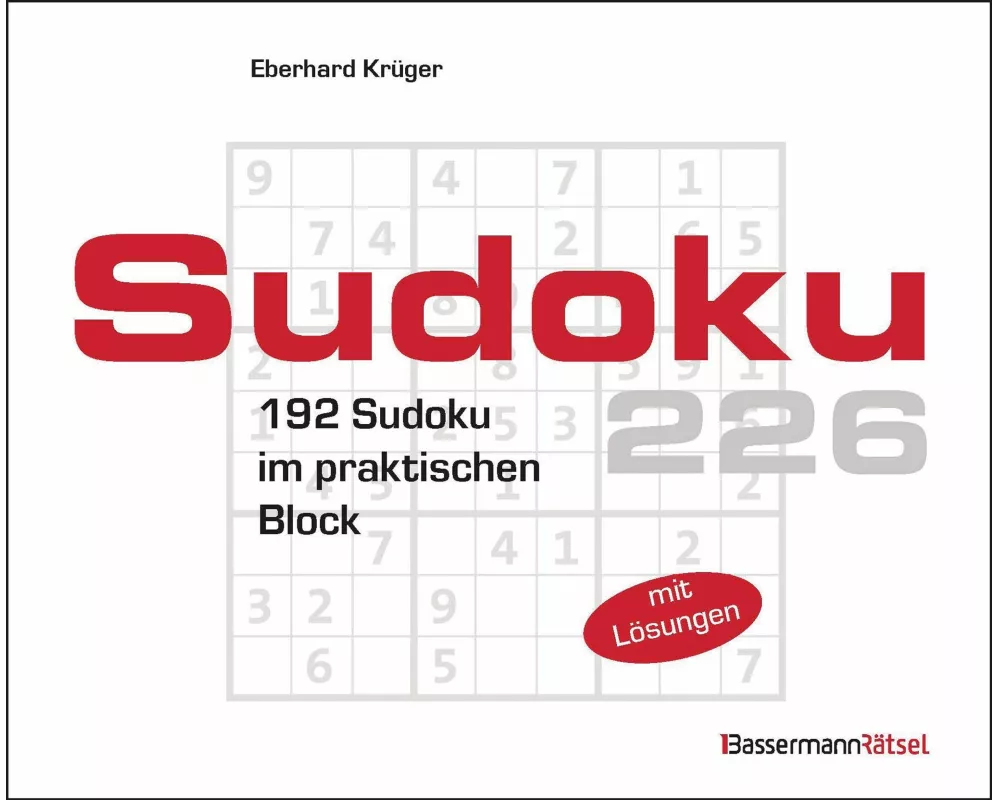Sudokublock 226 (5 Exemplare à 2,99 €)