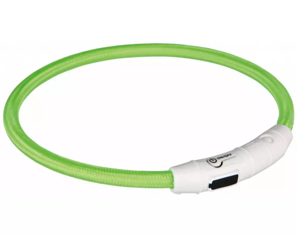 Trixie Leuchtring Safer Life L-XL grün