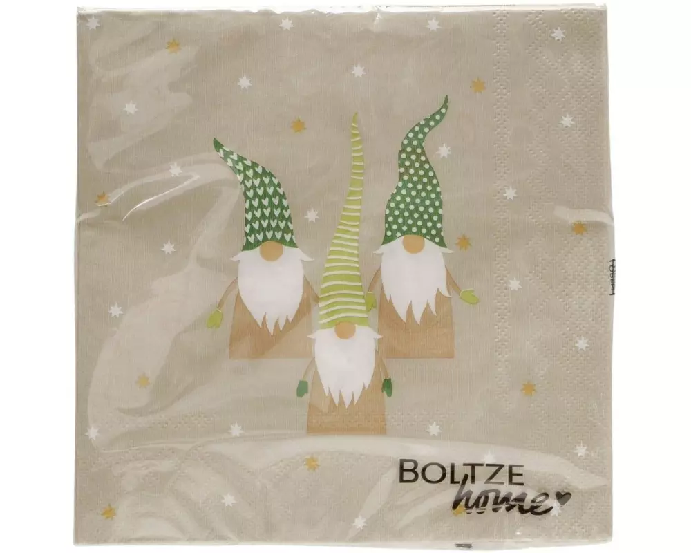 Boltze Servietten Kurt 20 Stück, 16.5 x 16.5 cm