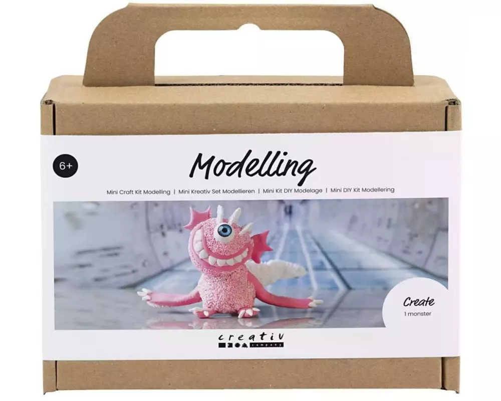 Creativ Company Modellier-Set Monster Hellpink