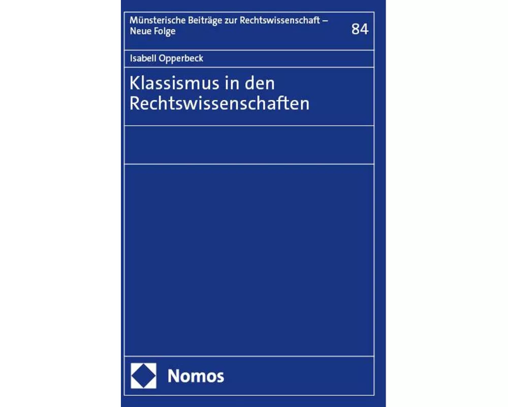 Klassismus in den Rechtswissenschaften