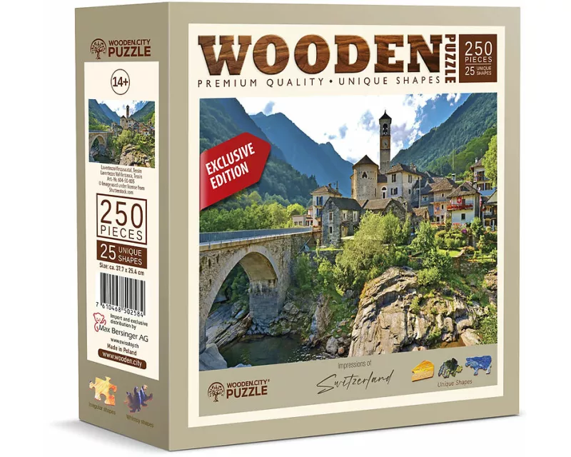 Holzpuzzle. Val Verzasca
