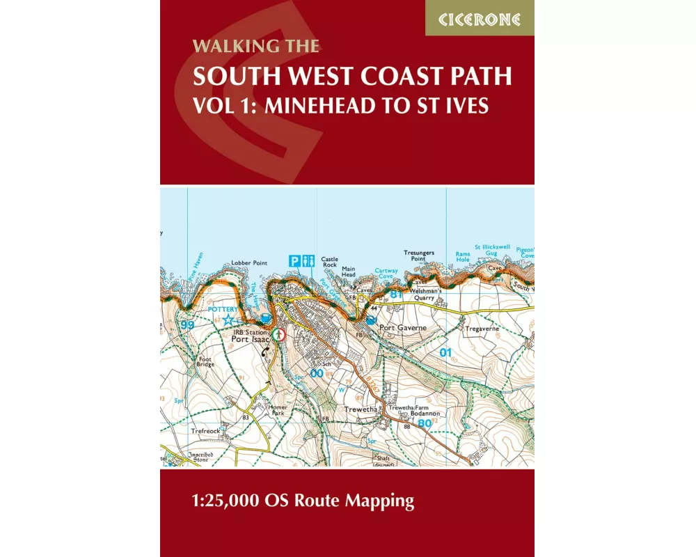 South West Coast Path Map Booklet - Vol 1: Minehead to St Ives