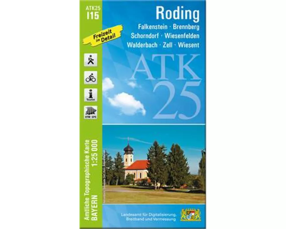 ATK25-I15 Roding (Amtliche Topographische Karte 1:25000)
