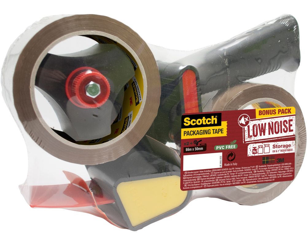 SCOTCH Verpackungsband 50mmx66m 7100298857 1 Abroller + 2 Rollen