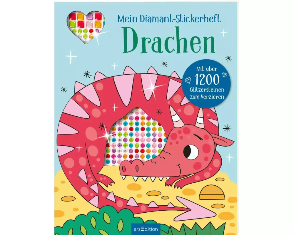 Mein Diamant-Stickerheft – Drachen