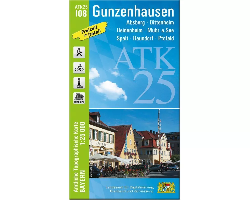 ATK25-I08 Gunzenhausen (Amtliche Topographische Karte 1:25000)