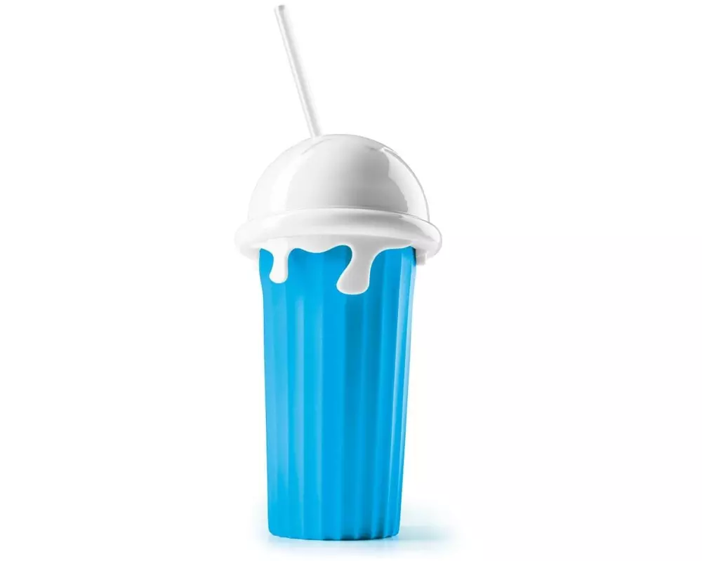 GOURMETmaxx Slushy Ice Maker 0.33 l, Blau/Weiss