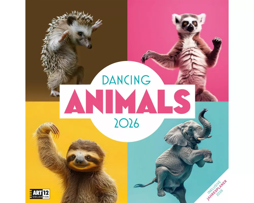 Dancing Animals Broschürenkalender 2026 - 30x30 - Art12