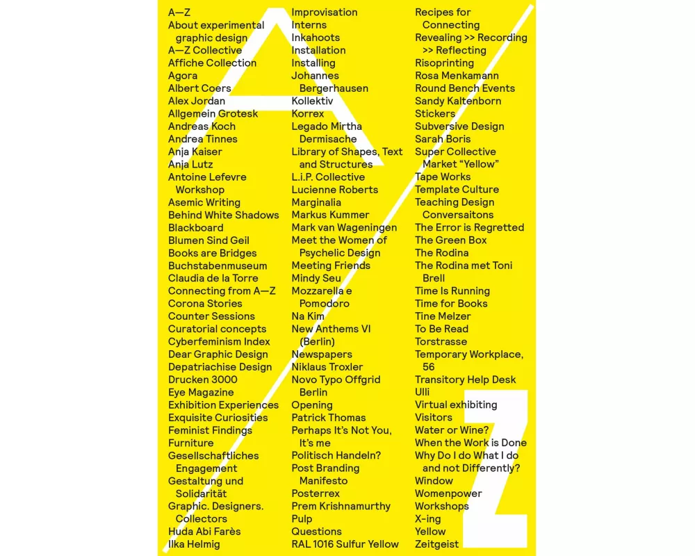 On the Edges of Graphic Design from A-Z
