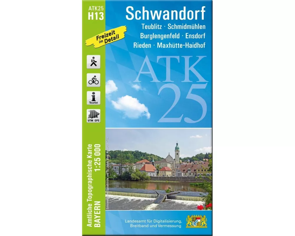 ATK25-H13 Schwandorf (Amtliche Topographische Karte 1:25000)
