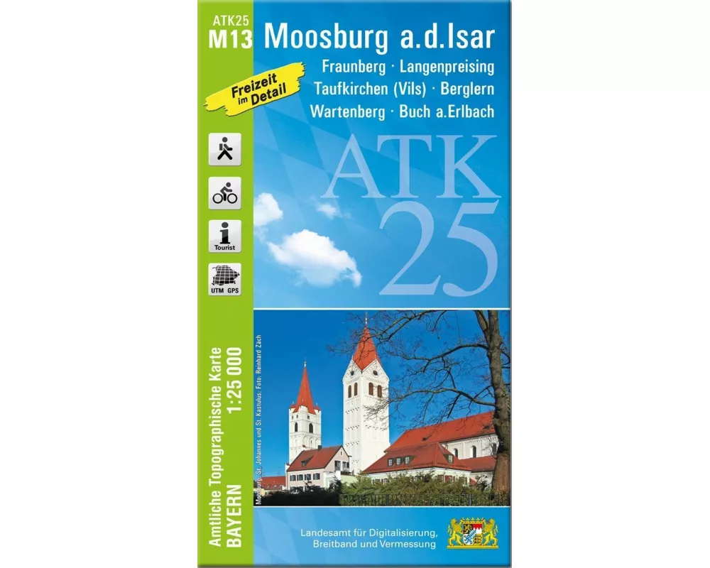 ATK25-M13 Moosburg a.d.Isar (Amtliche Topographische Karte 1:25000)
