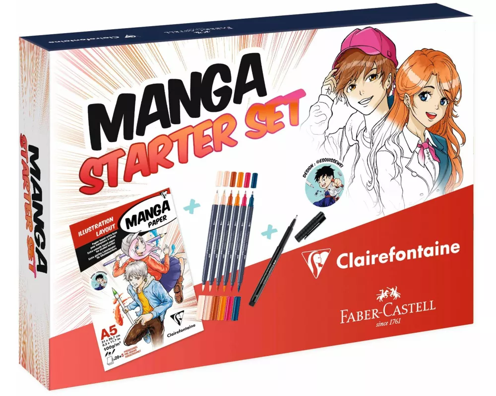 Manga Starterset Faber Castell A5, 14,8x21cm