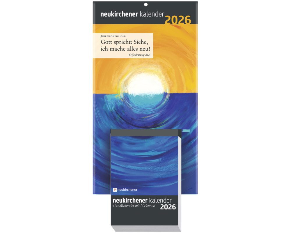 Neukirchener Kalender 2026 - Abreißkalender mit Rückwand