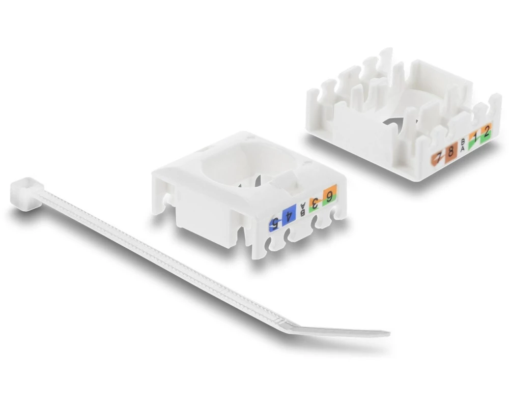 Delock Keystone-Modul RJ45 Buchse zu LSA Cat.6 UTP werkzeugfrei