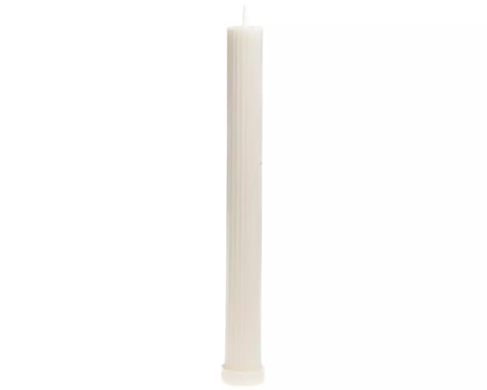 santabarbara THE LABEL Stabkerze Long Pillar 3 x 26 cm, Crème