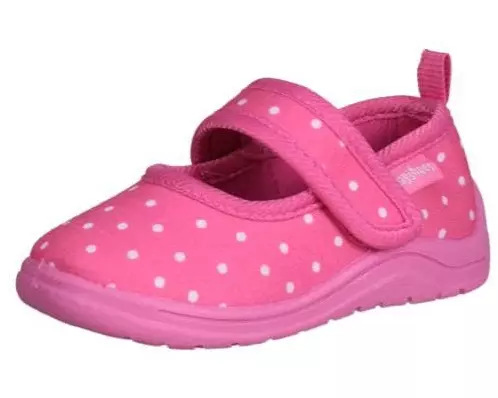 Playshoes Hausschuhe Punkte Gr. 22/23, Rosa