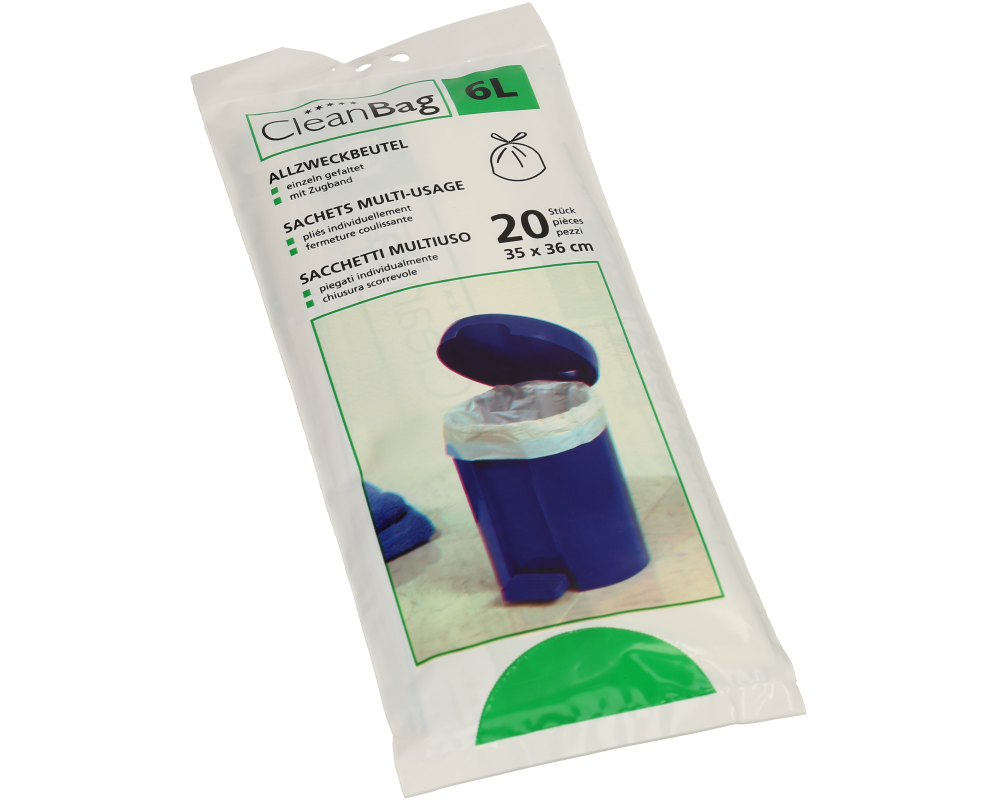CLEANBAG Allzweckbeutel 2696 6lt, 20 Beutel