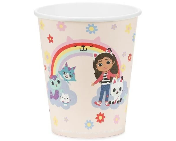 Partydeco Einwegbecher Gabbys Dollhouse 6 Stück