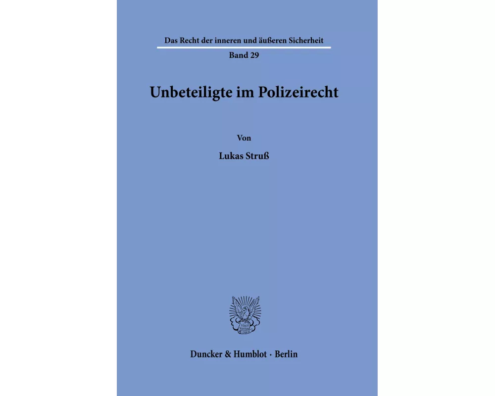 Unbeteiligte im Polizeirecht