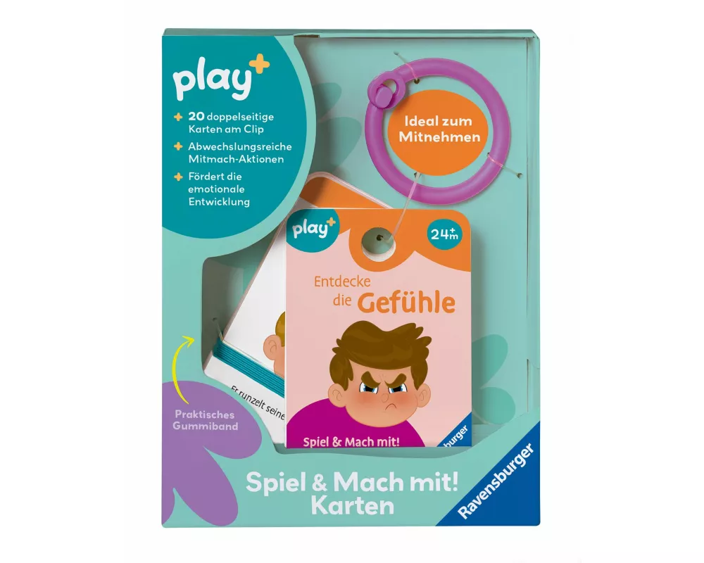 Play+ Spiel & Mach mit! Karten: Entdecke die Gefühle - ab 2 Jahre