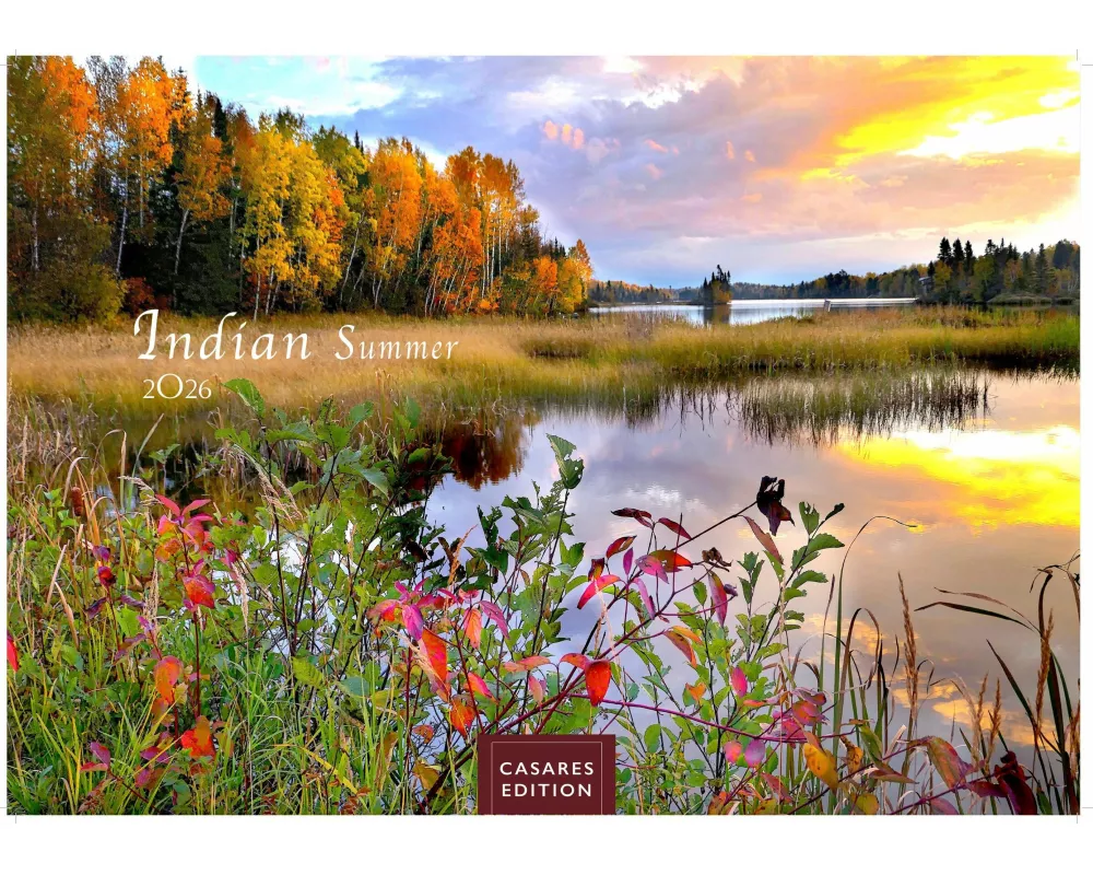 Indian Summer Kalender 2026 - Wandkalender | Fotokalender Nordamerika 35x50cm - Faszinierende Landschaften in Gold & Rot, perfekte Deko oder Geschenki